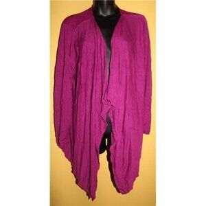 Lane Bryant 22/24 Draped Lightweight Sweater Cardigan Thin 3/4 Slvs Tie Back
